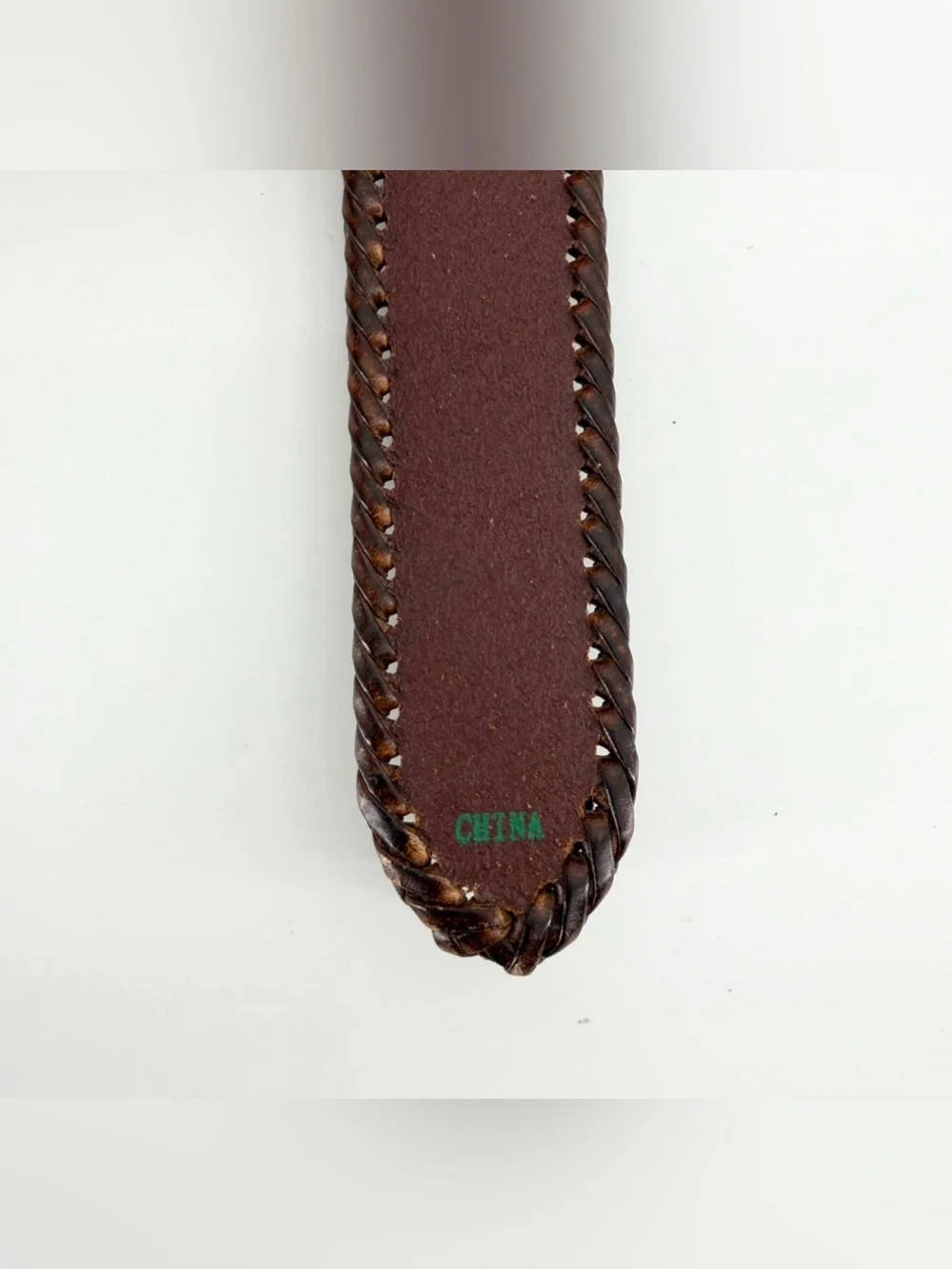 Resistol Size 38 Leather Ranger Belt Brown Braided Buckstitch Western Buckle